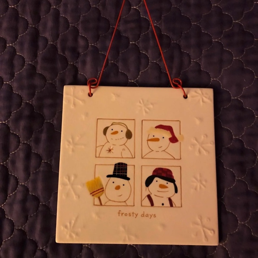 Snowman Plaque